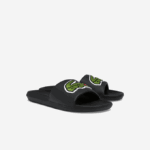 Men Lacoste V0ZN1808 Black & Green 1B4 Croco Synthetic Slides - Image 2