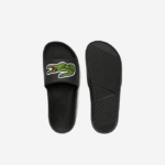 Men Lacoste V0ZN1808 Black & Green 1B4 Croco Synthetic Slides - Image 4