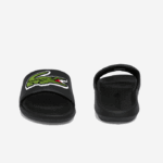 Men Lacoste V0ZN1808 Black & Green 1B4 Croco Synthetic Slides - Image 5