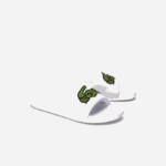 Men Lacoste V0ZN1809 White/Green 082 Croco Synthetic Slides - Image 2
