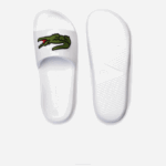 Men Lacoste V0ZN1809 White/Green 082 Croco Synthetic Slides - Image 4