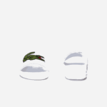 Men Lacoste V0ZN1809 White/Green 082 Croco Synthetic Slides - Image 5
