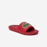 Men Lacoste V0ZN1810 Red Green T2Q Croco Synthetic Slides