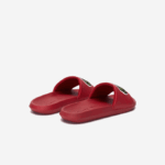 Men Lacoste V0ZN1810 Red Green T2Q Croco Synthetic Slides - Image 3
