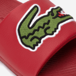 Men Lacoste V0ZN1810 Red Green T2Q Croco Synthetic Slides - Image 5