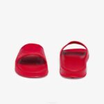 Men Lacoste V0ZN1811 Red RR1 Croco 2.0 Synthetic Logo Slides - Image 4