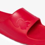 Men Lacoste V0ZN1811 Red RR1 Croco 2.0 Synthetic Logo Slides - Image 5