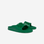 Men Lacoste V0ZN1814 Green GG2 Croco 2.0 Synthetic Logo Slides - Image 2