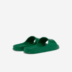 Men Lacoste V0ZN1814 Green GG2 Croco 2.0 Synthetic Logo Slides - Image 3