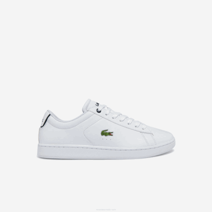 Men Lacoste V0ZN1815 White & Navy 042 Carnaby BL Leather Sneakers