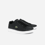 Men Lacoste V0ZN1816 Black & White 312 Carnaby BL Leather Sneakers - Image 2