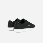 Men Lacoste V0ZN1816 Black & White 312 Carnaby BL Leather Sneakers - Image 3
