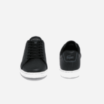Men Lacoste V0ZN1816 Black & White 312 Carnaby BL Leather Sneakers - Image 5