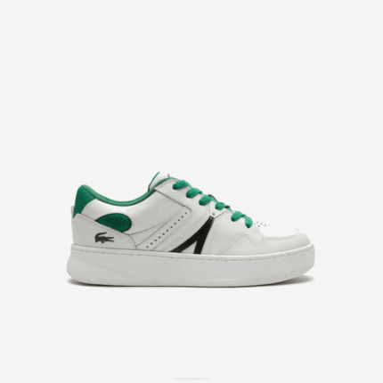 Men Lacoste V0ZN1818 White/Green 082 L005 Leather Color-Pop Sneakers