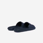 Men Lacoste V0ZN1820 Navy & White 092 Croco Water-repellent Synthetic Slides - Image 3