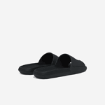 Men Lacoste V0ZN1821 Black & White 312 Croco Water-repellent Synthetic Slides - Image 3