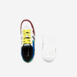 Men Lacoste V0ZN1822 Burgundy White 2H2 L005 Leather Sneakers - Image 4