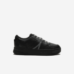 Men Lacoste V0ZN1824 Black 02H L005 Leather Sneakers