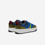 Men Lacoste V0ZN1825 Navy Khaki AH9 L005 Leather Sneakers - Image 3