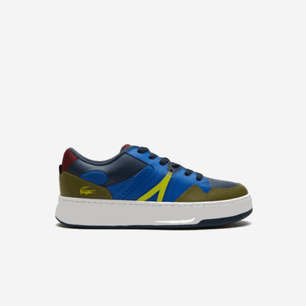 Men Lacoste V0ZN1825 Navy Khaki AH9 L005 Leather Sneakers