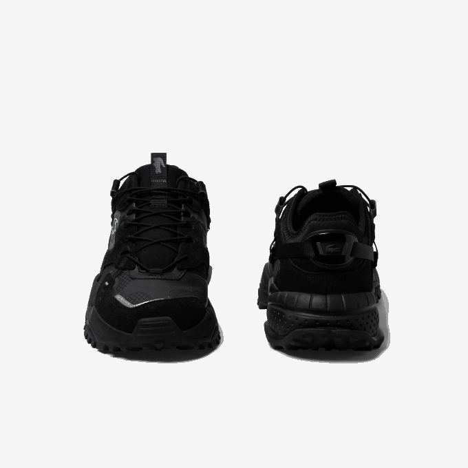 Men Lacoste V0ZN1826 Black 02H L-Guard Breaker Textile and Suede Sneakers - Image 4