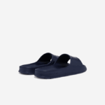 Men Lacoste V0ZN1832 Navy 95K Croco 2.0 Synthetic Logo Strap Slides - Image 3