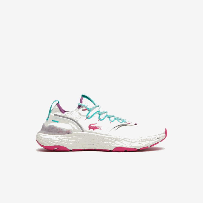 Men Lacoste V0ZN1834 White & Red 286 Re-Comfort Synthetic and Textile Sneakers - Image 1