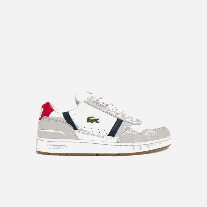 men_lacoste_v0zn1836_white_navy_red_407_t_clip_tricolor_leather_and_suede_sneakers.png Men Lacoste V0ZN1836 White/Navy & Red 407 T-Clip Tricolor Leather and Suede Sneakers - Image 1