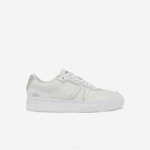 Men Lacoste V0ZN1839 White & Off White 65T L001 Leather Sneakers