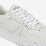 Men Lacoste V0ZN1839 White & Off White 65T L001 Leather Sneakers - Image 5