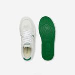 Men Lacoste V0ZN1840 White/Green 082 L001 Leather Sneakers - Image 4