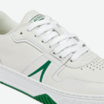 Men Lacoste V0ZN1840 White/Green 082 L001 Leather Sneakers - Image 6