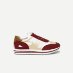 Men Lacoste V0ZN1844 Red BG7 L-Spin Textile Sneakers