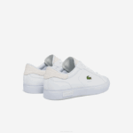 Men Lacoste V0ZN1845 White 21G Powercourt Burnished Leather Sneakers - Image 3