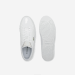 Men Lacoste V0ZN1845 White 21G Powercourt Burnished Leather Sneakers - Image 4
