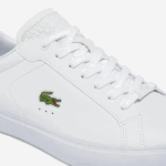 Men Lacoste V0ZN1845 White 21G Powercourt Burnished Leather Sneakers - Image 5