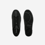 Men Lacoste V0ZN1846 Black 02H Powercourt Burnished Leather Sneakers - Image 4