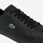 Men Lacoste V0ZN1846 Black 02H Powercourt Burnished Leather Sneakers - Image 6