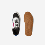 Men Lacoste V0ZN1850 Black 02H L001 Eco Synthetic and Textile Color-Block Sneakers - Image 4