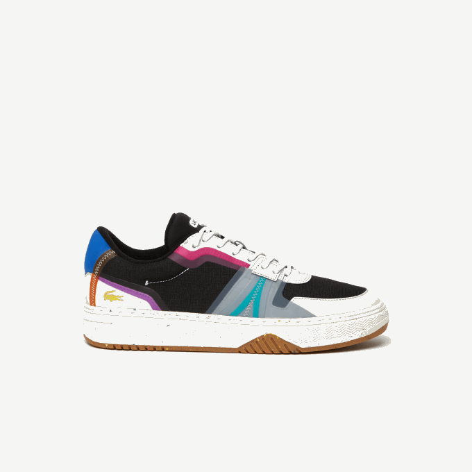 men_lacoste_v0zn1850_black_02h_l001_eco_synthetic_and_textile_color_block_sneakers.png Men Lacoste V0ZN1850 Black 02H L001 Eco Synthetic and Textile Color-Block Sneakers - Image 1
