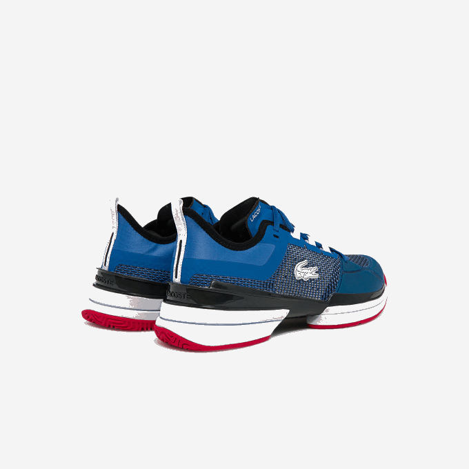 Men Lacoste V0ZN1852 Blue White 221 AG-LT21 Ultra Textile Tennis Shoes - Image 2