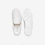 Men Lacoste V0ZN1855 Off White & White 03A Jump Serve Textile Slip on - Image 3