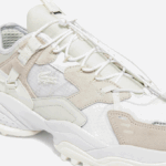 Men Lacoste V0ZN1859 Off White 18C L-Guard Breaker Textile and Leather Sneakers - Image 6