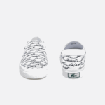 Men Lacoste V0ZN1860 White & Black 147 Jump Serve Canvas Printed Slip On - Image 5