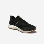 Men Lacoste V0ZN1868 Black & Off White 454 Court-Drive Plus Colourblock Textile Trainers