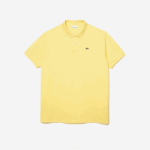 Men Lacoste V0ZN186 Yellow 107 Cotton Petit Pique Polo - Plus Size - Tall