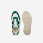Men Lacoste V0ZN1870 White/Green 082 L-Spin Deluxe Textile Accent Sneakers - Image 4