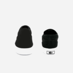 Men Lacoste V0ZN1871 Black & White 312 Jump Serve Canvas Slip On - Image 5