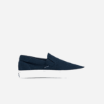 Men Lacoste V0ZN1872 Navy & White 092 Jump Serve Canvas Slip On