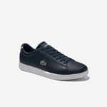 Men Lacoste V0ZN1874 Navy Blue 003 Carnaby Evo Leather Sneakers